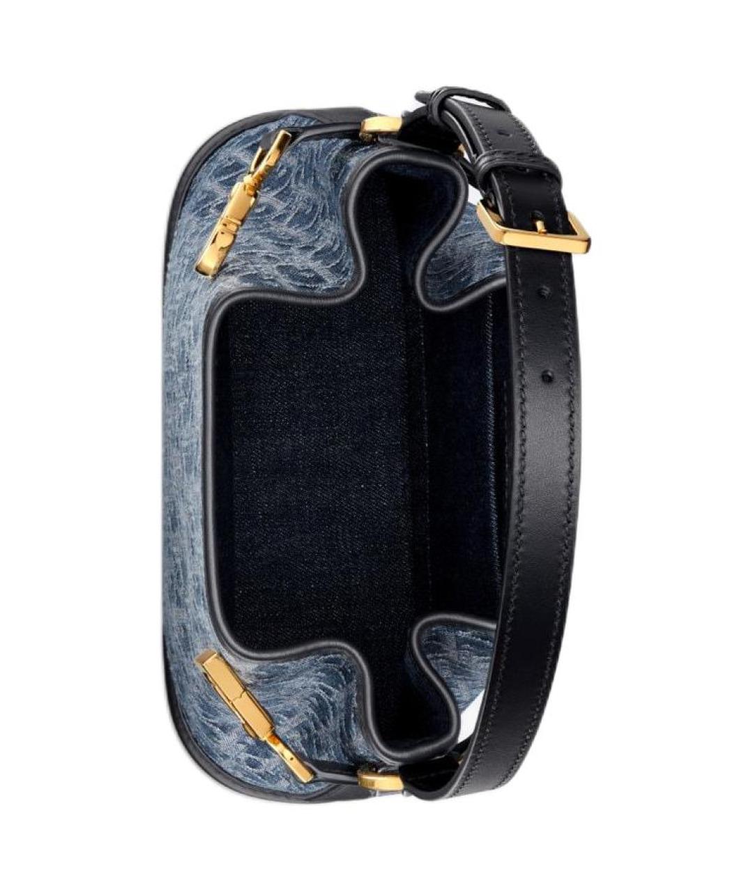 CHRISTIAN DIOR Синяя деним сумка через плечо, фото 5