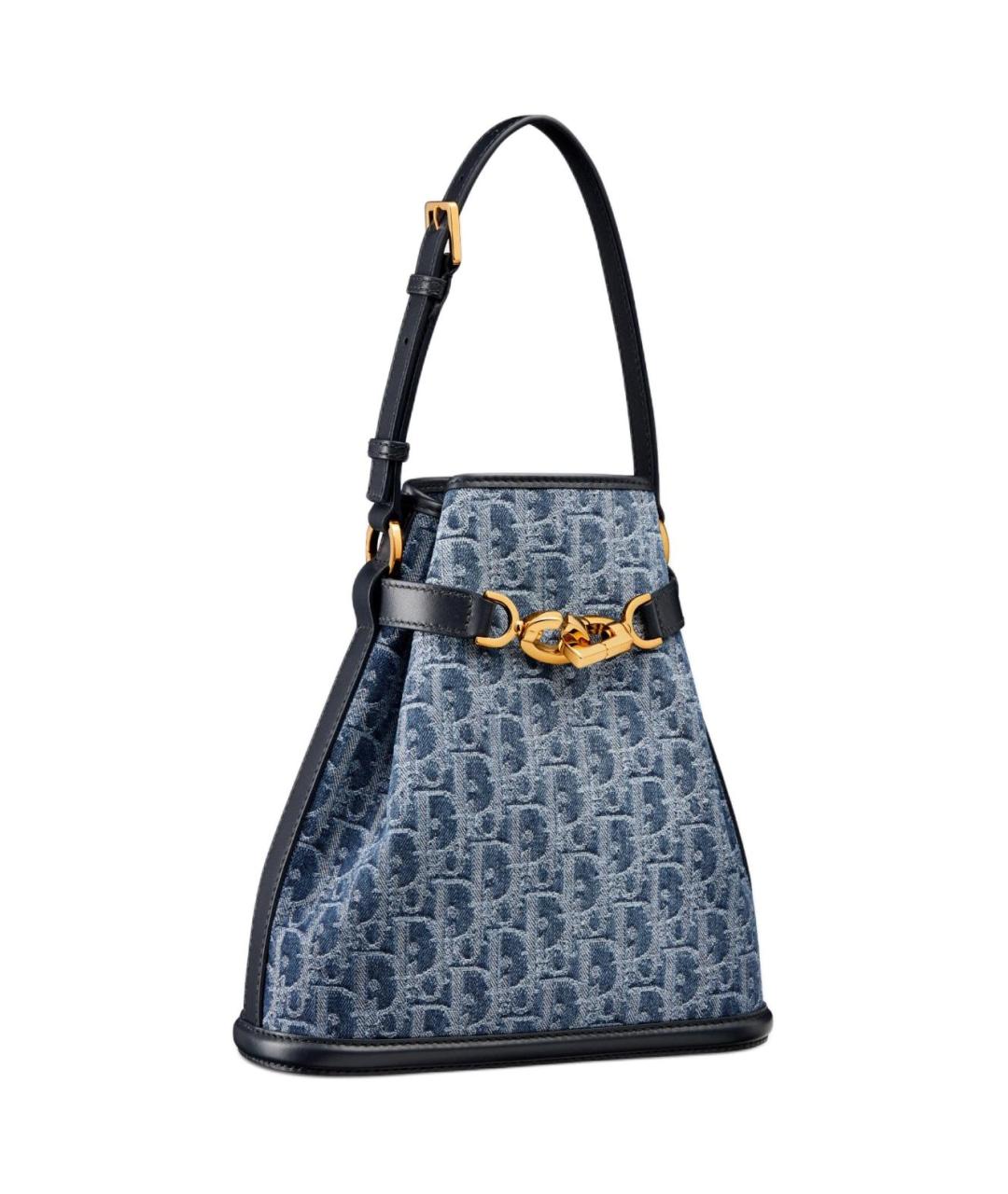CHRISTIAN DIOR Синяя деним сумка через плечо, фото 3