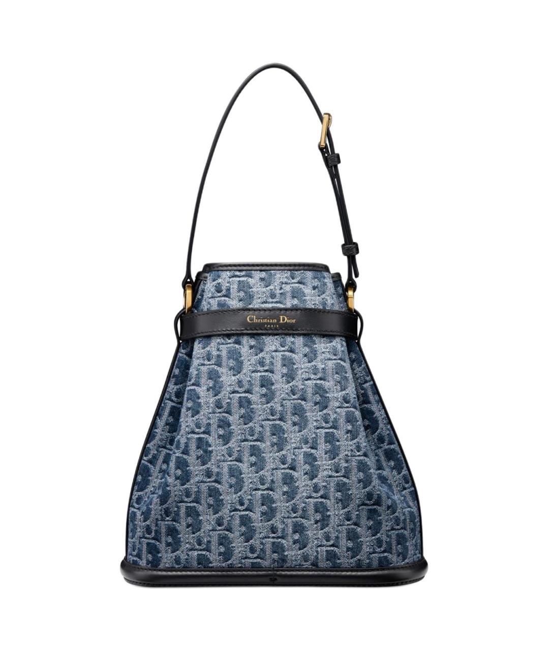 CHRISTIAN DIOR Синяя деним сумка через плечо, фото 4
