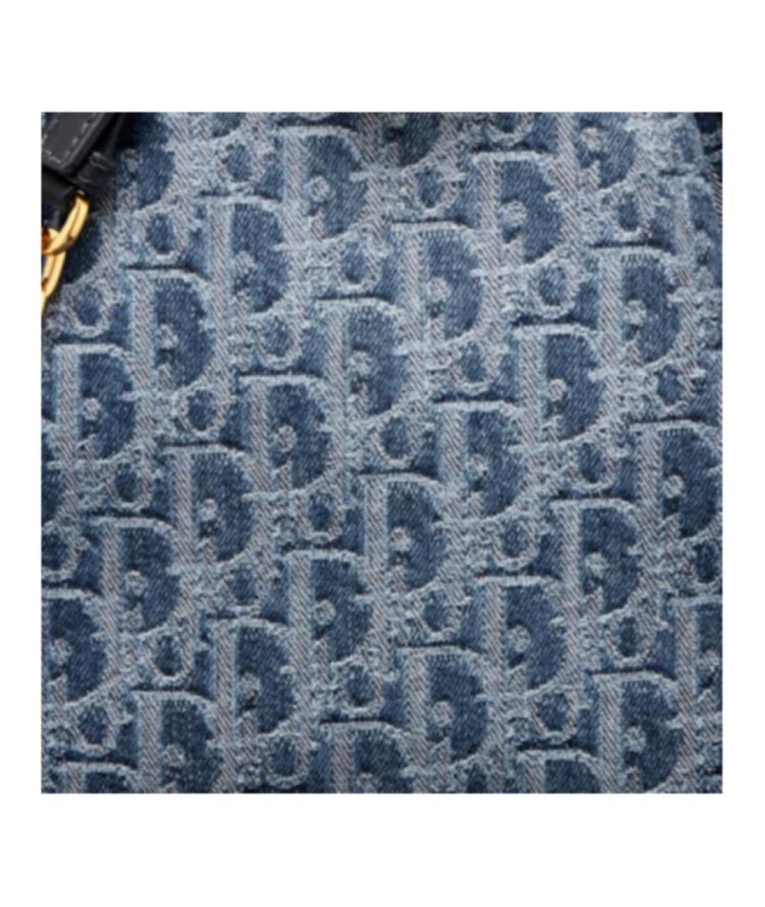 CHRISTIAN DIOR Синяя деним сумка через плечо, фото 6