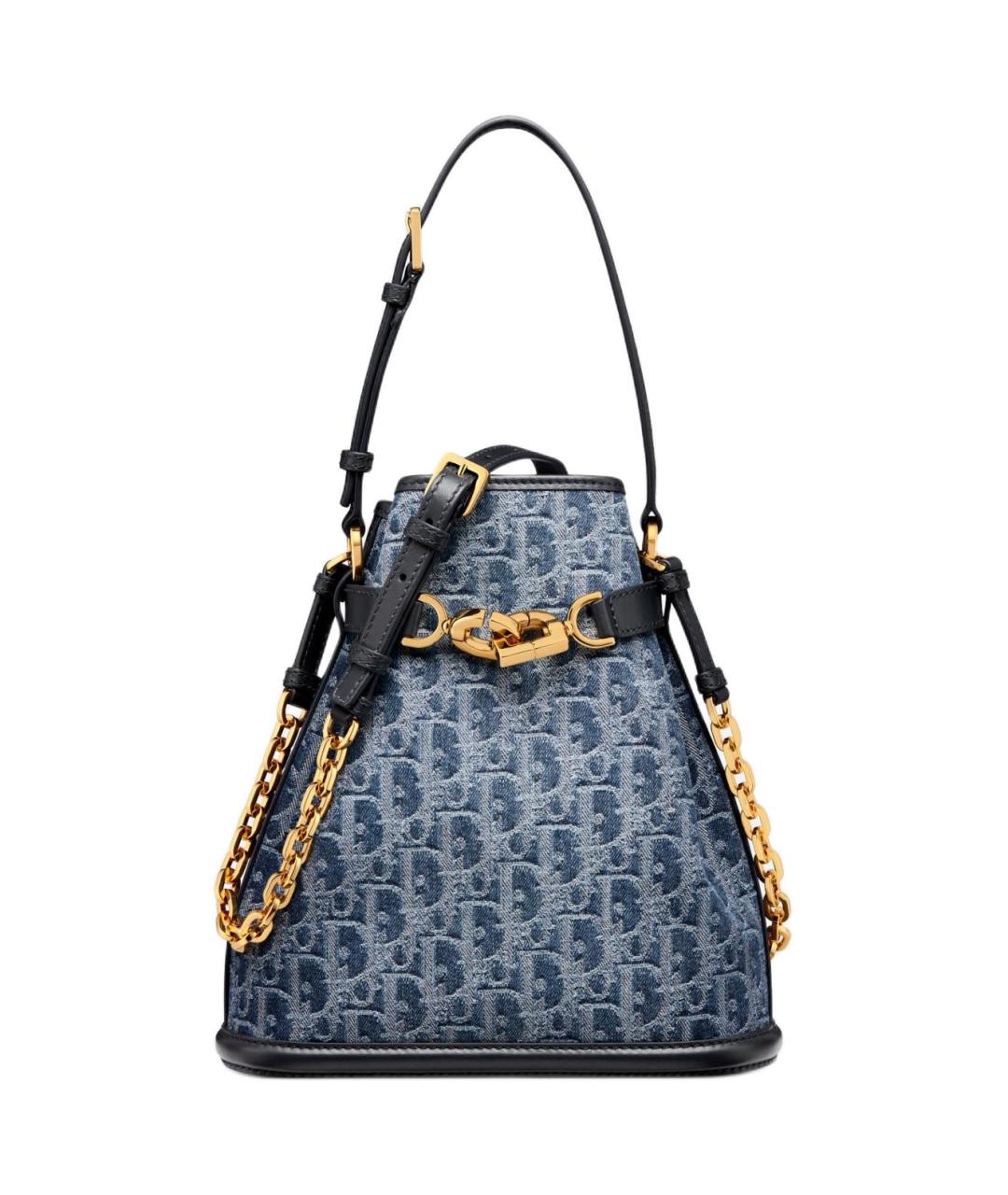 CHRISTIAN DIOR Синяя деним сумка через плечо, фото 8