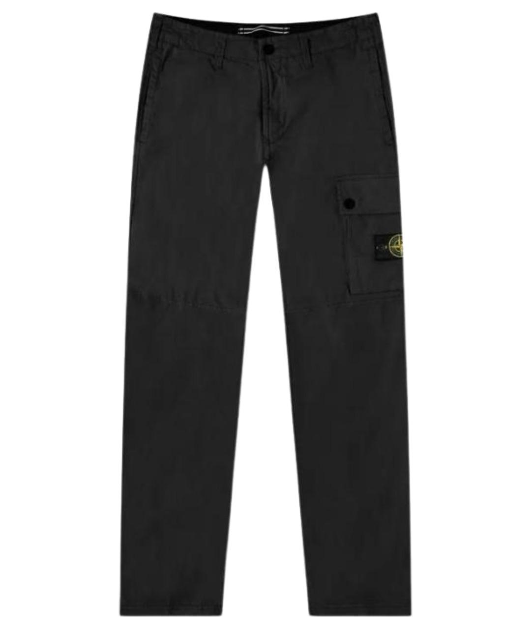 STONE ISLAND Черные классические брюки, фото 1
