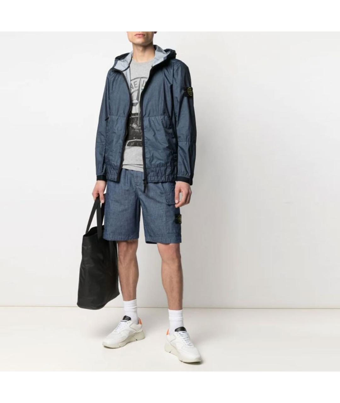 STONE ISLAND Синие шорты, фото 3