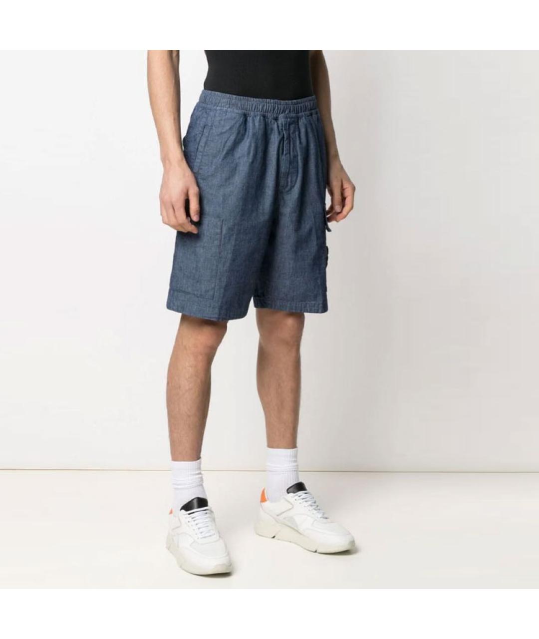 STONE ISLAND Синие шорты, фото 5