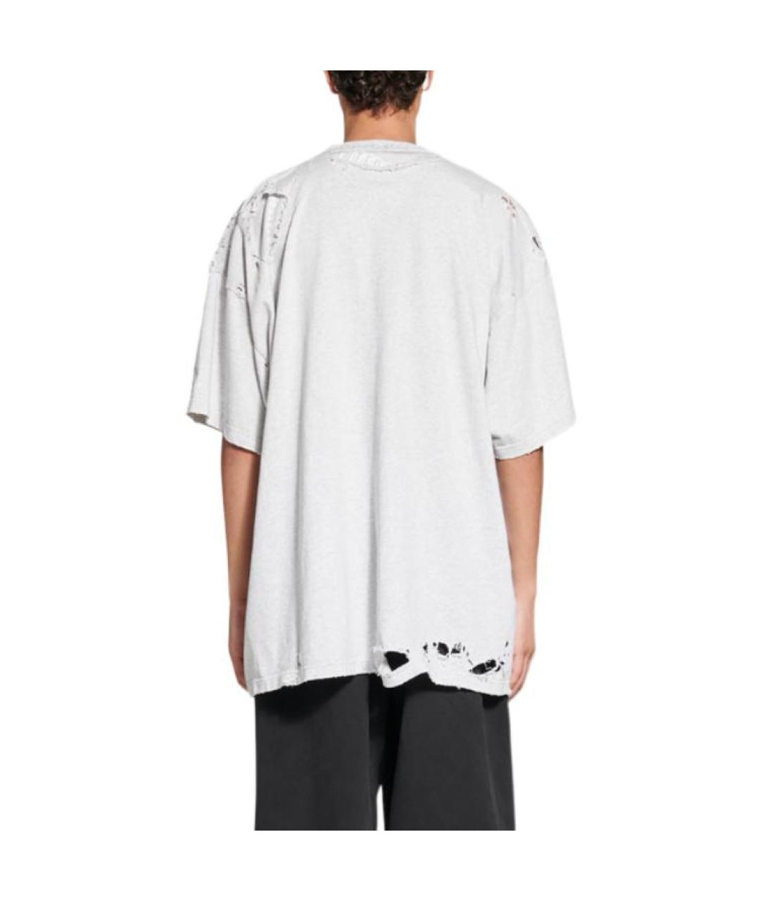 BALENCIAGA Серая футболка, фото 5