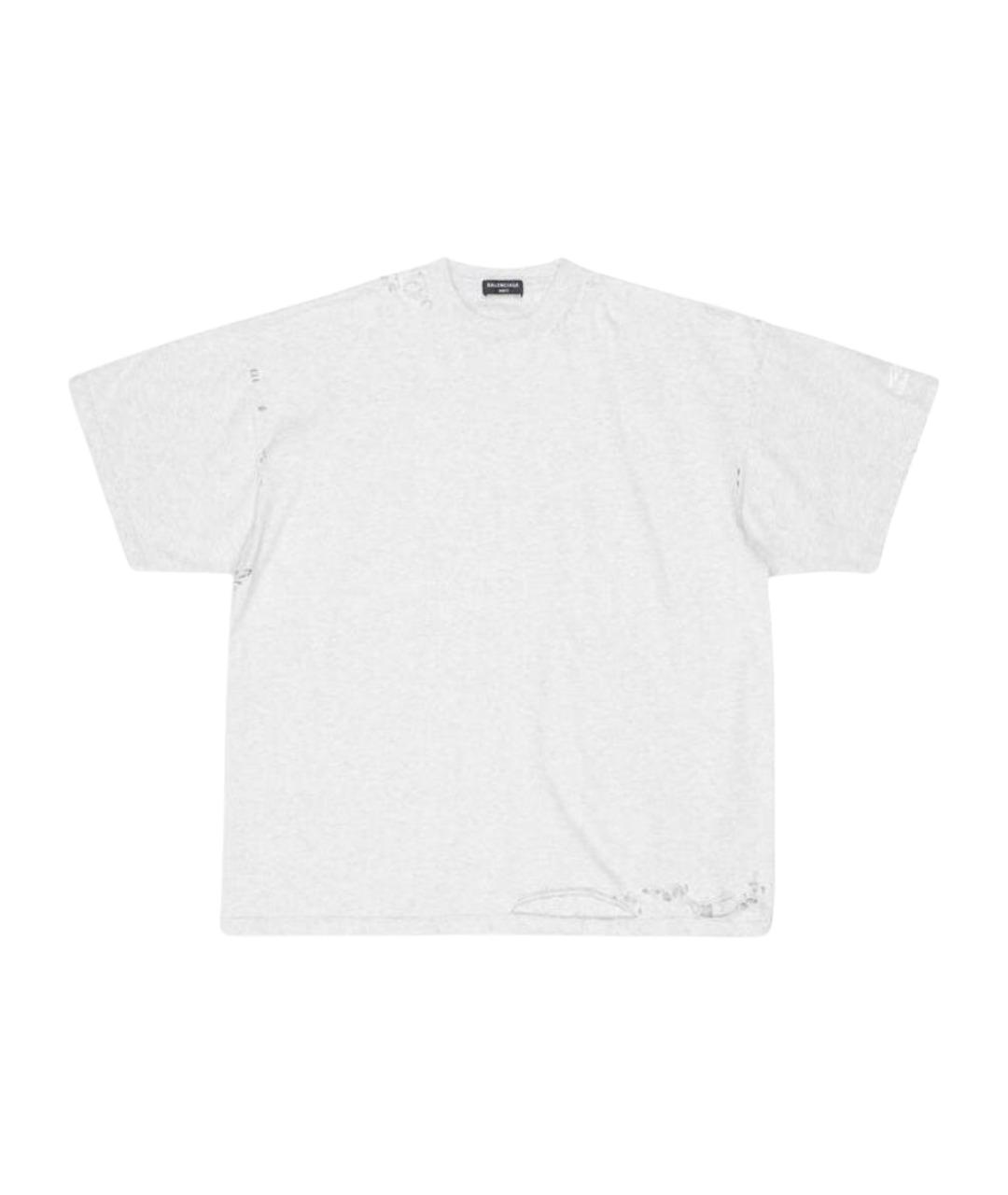 BALENCIAGA Серая футболка, фото 1