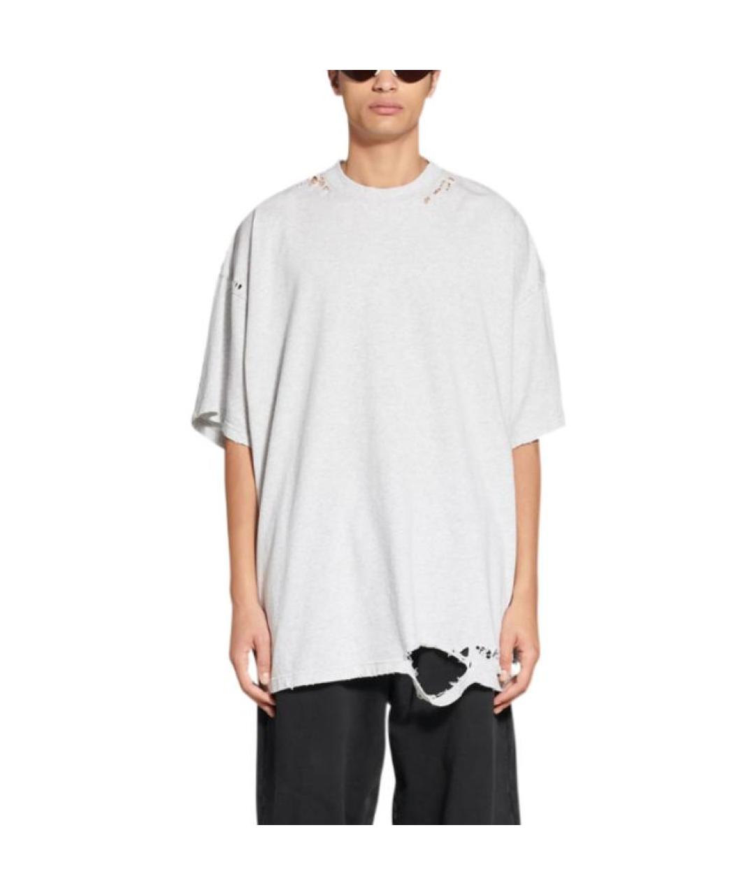 BALENCIAGA Серая футболка, фото 6