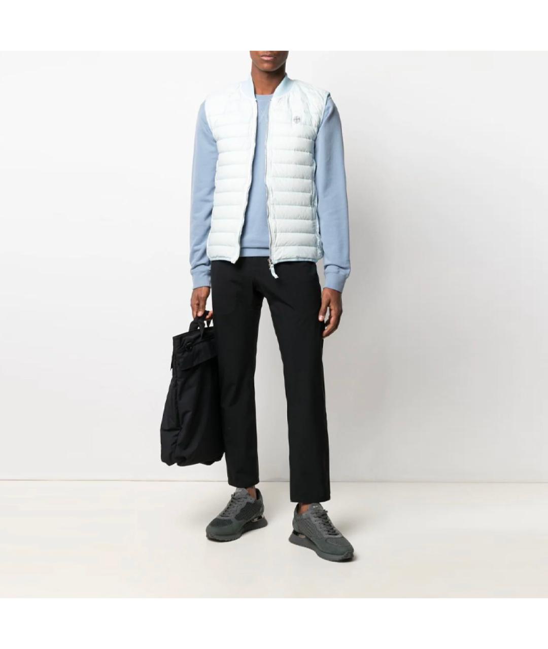 STONE ISLAND Голубой жилет, фото 6