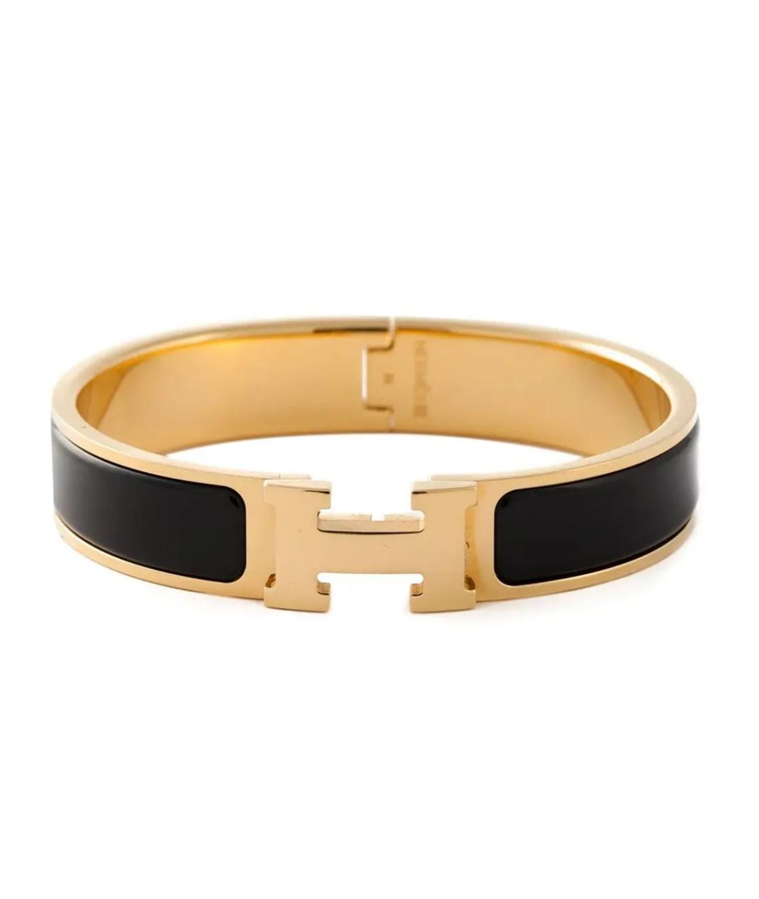 HERMES Золотой металлический браслет, фото 1
