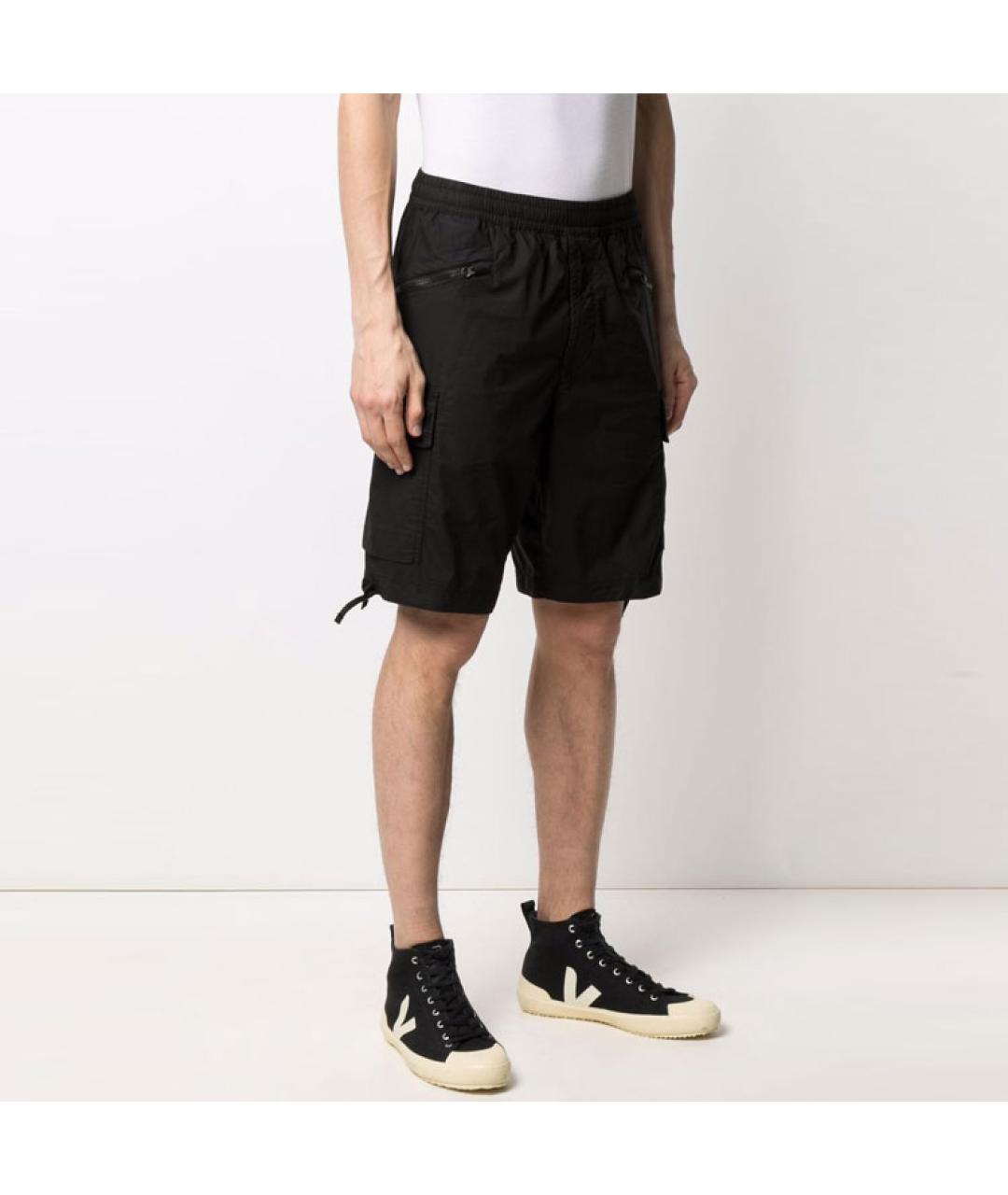 STONE ISLAND Черные шорты, фото 4