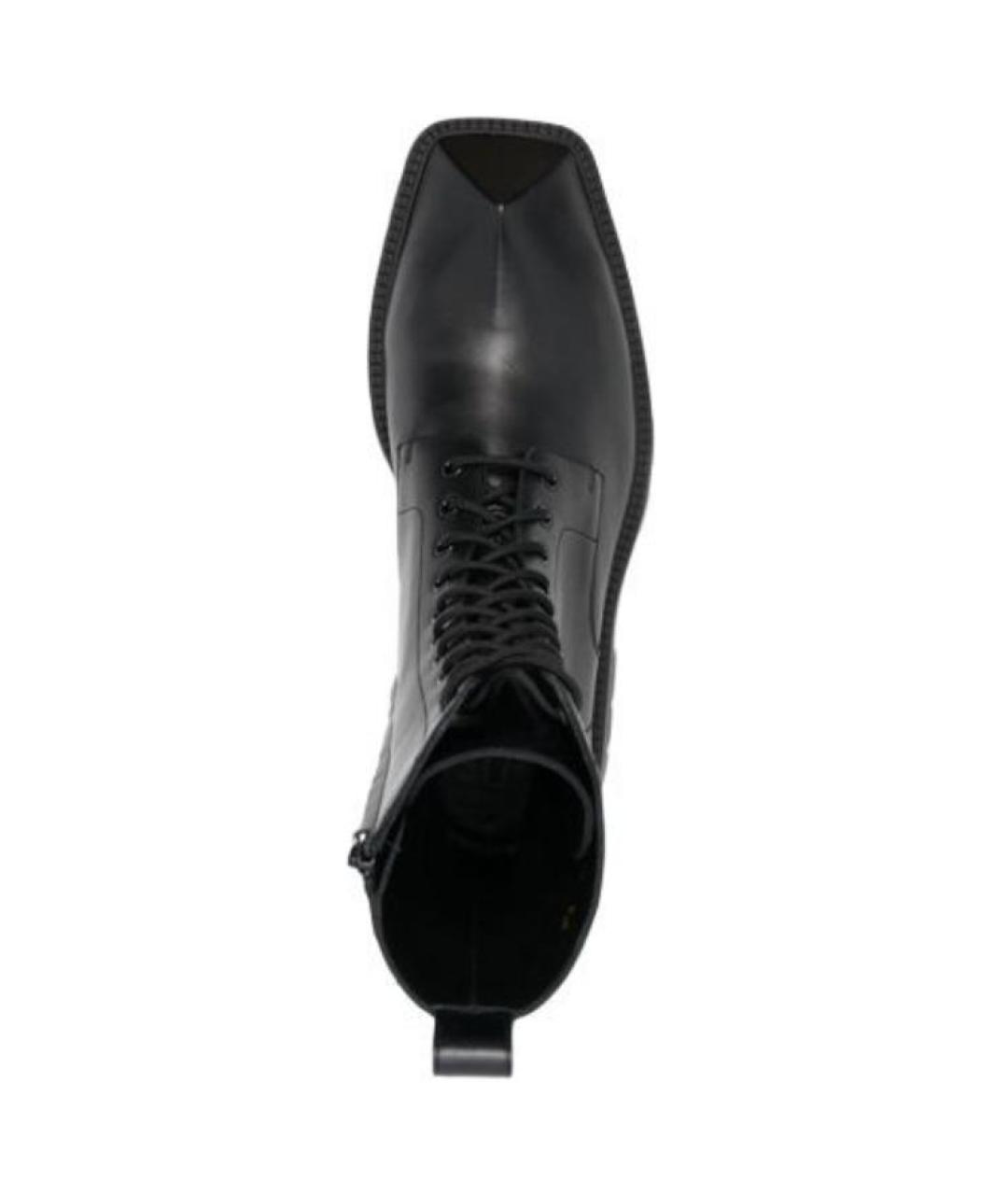 BALENCIAGA Черные кожаные высокие ботинки, фото 5