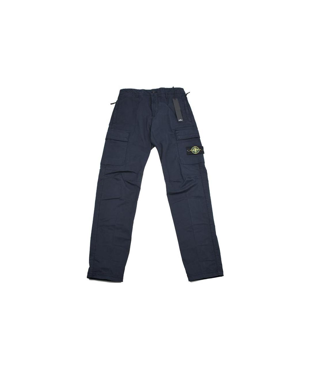 STONE ISLAND Синие повседневные брюки, фото 6