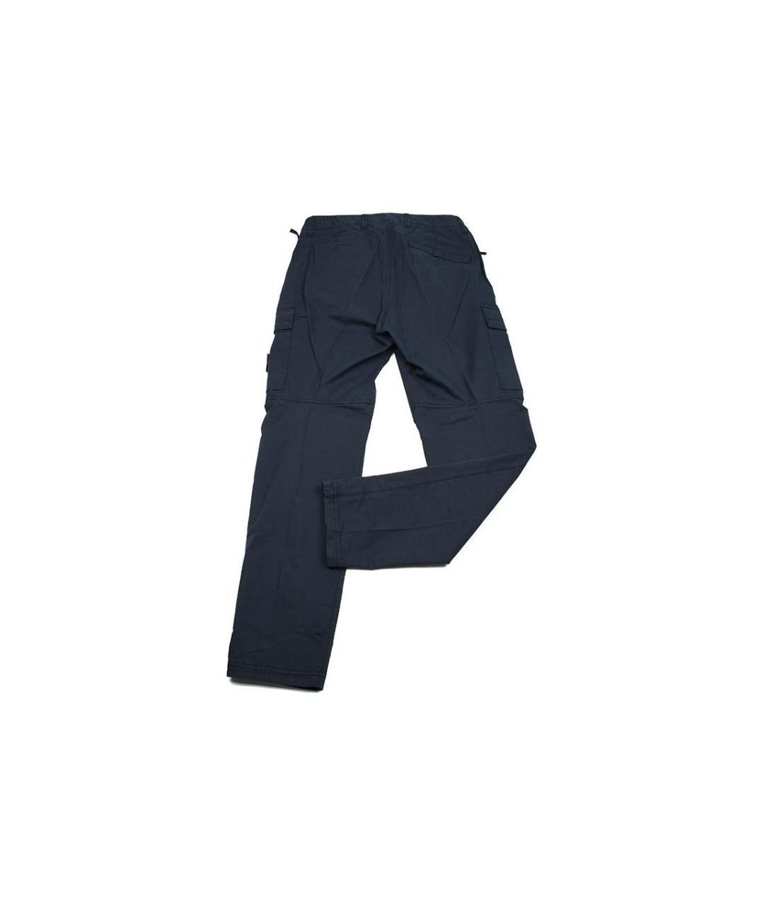 STONE ISLAND Синие повседневные брюки, фото 2