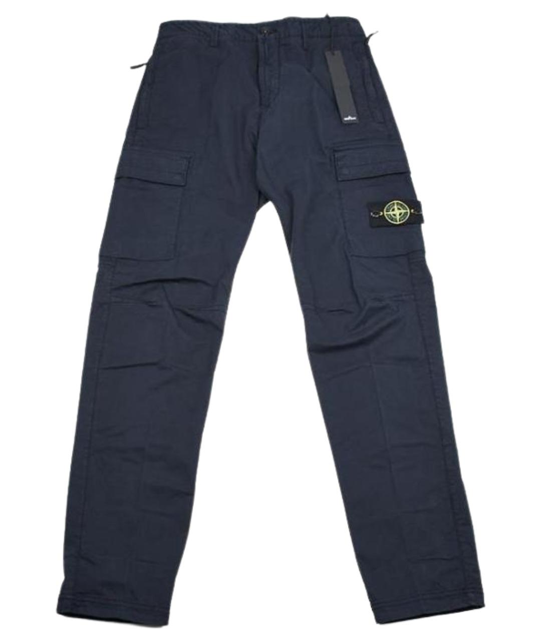 STONE ISLAND Синие повседневные брюки, фото 1