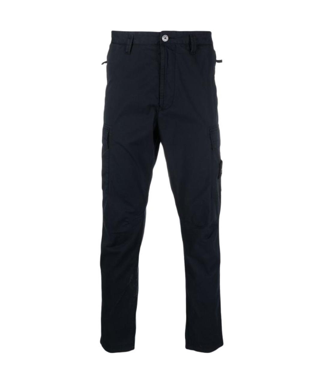 STONE ISLAND Синие повседневные брюки, фото 4