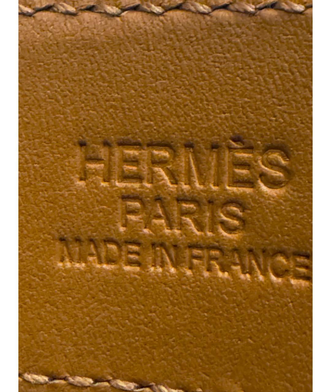 HERMES Черный кожаный ремень, фото 3