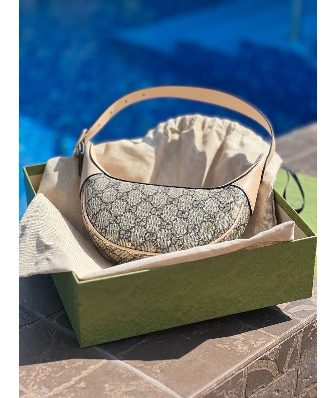 GUCCI Бежевая сумка с короткими ручками, фото 3