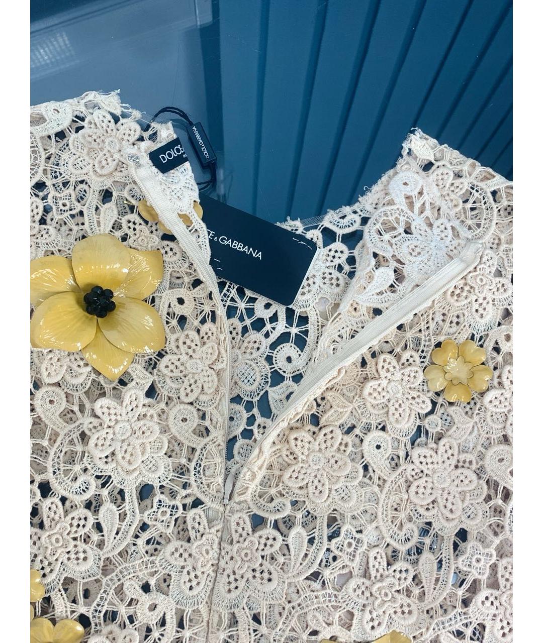 DOLCE&GABBANA Бежевая хлопковая блузы, фото 3