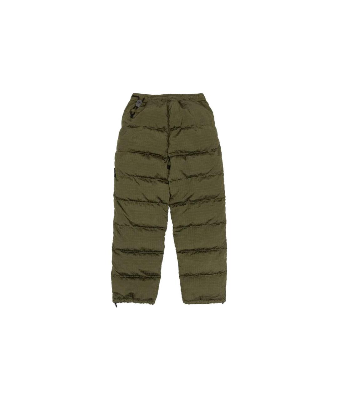 STONE ISLAND Зеленые повседневные брюки, фото 2