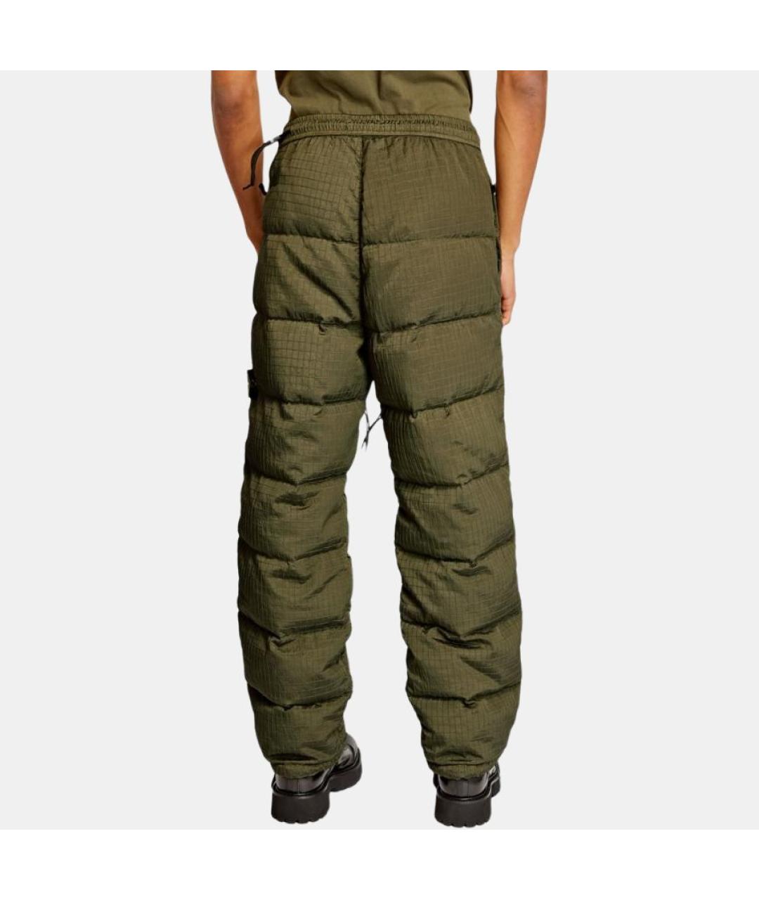 STONE ISLAND Зеленые повседневные брюки, фото 5