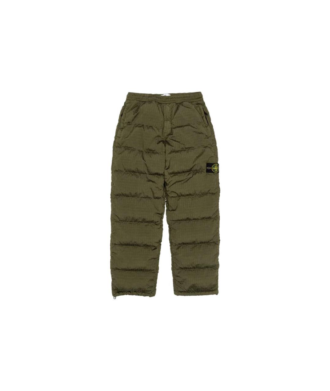 STONE ISLAND Зеленые повседневные брюки, фото 1
