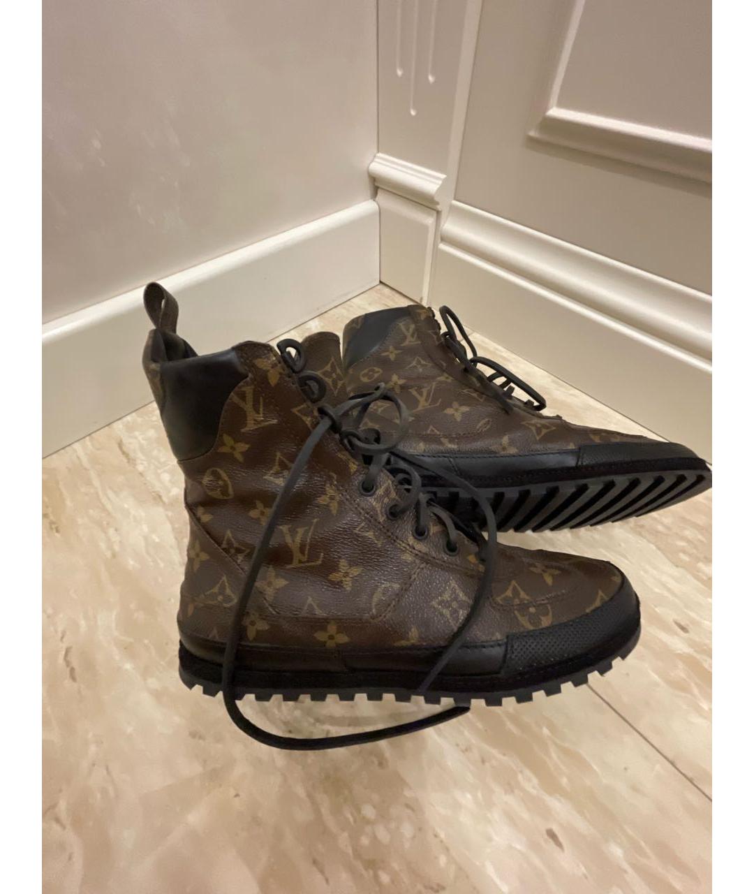 LOUIS VUITTON Коричневые ботинки, фото 3