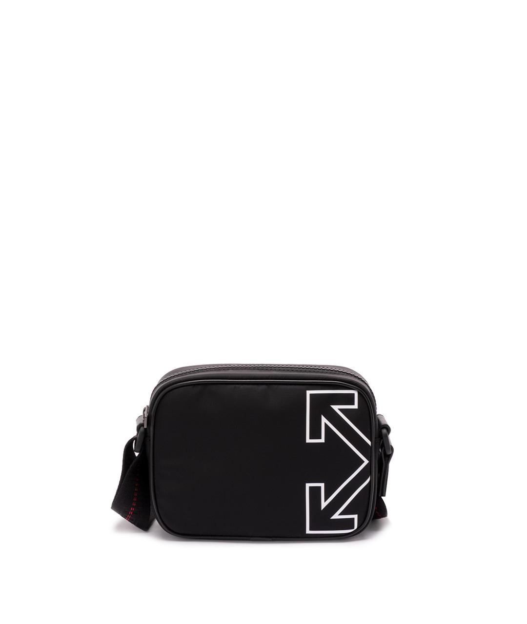 OFF-WHITE Черная синтетическая сумка на плечо, фото 1