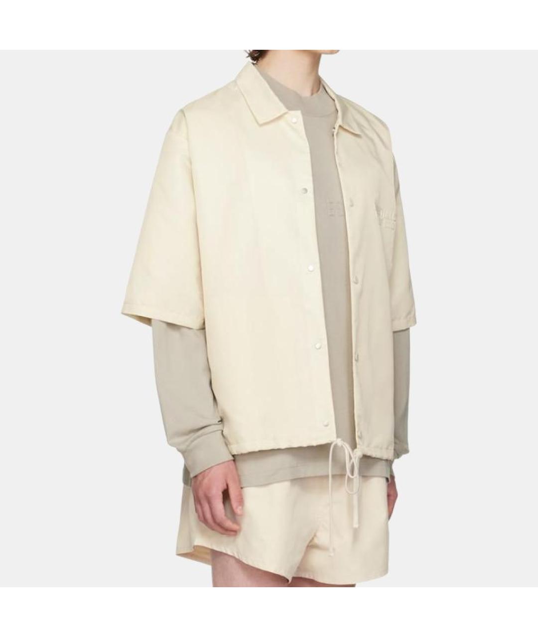 FEAR OF GOD ESSENTIALS Бежевая рубашка, фото 4