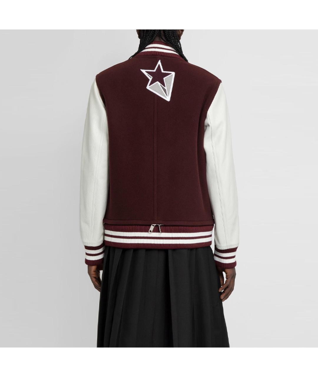 BURBERRY Бордовая шерстяная куртка, фото 5