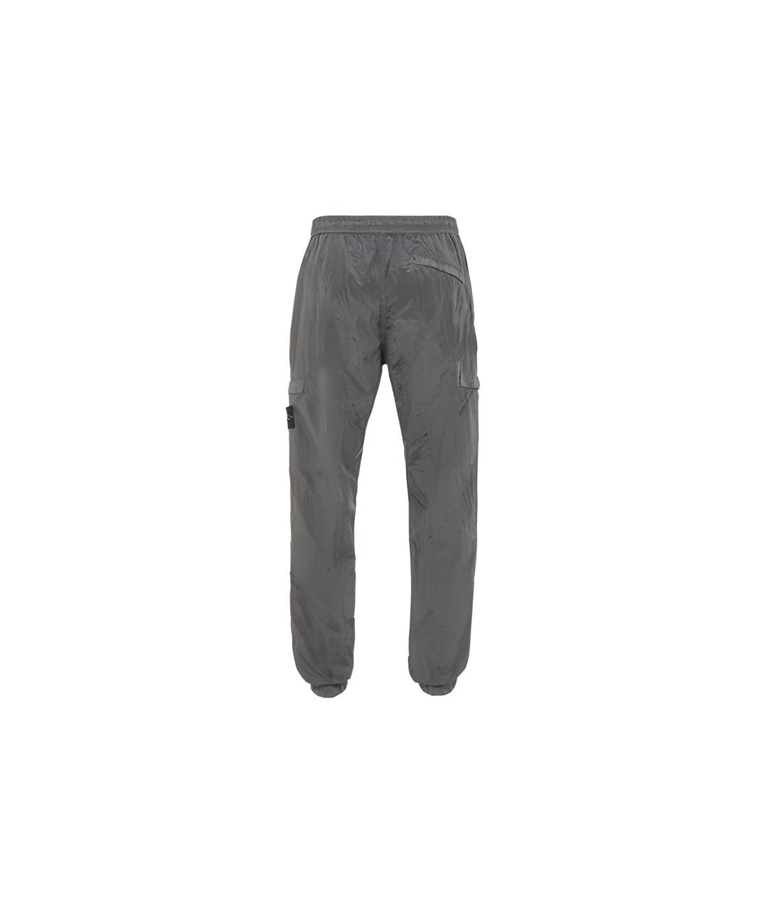STONE ISLAND Антрацитовые повседневные брюки, фото 2