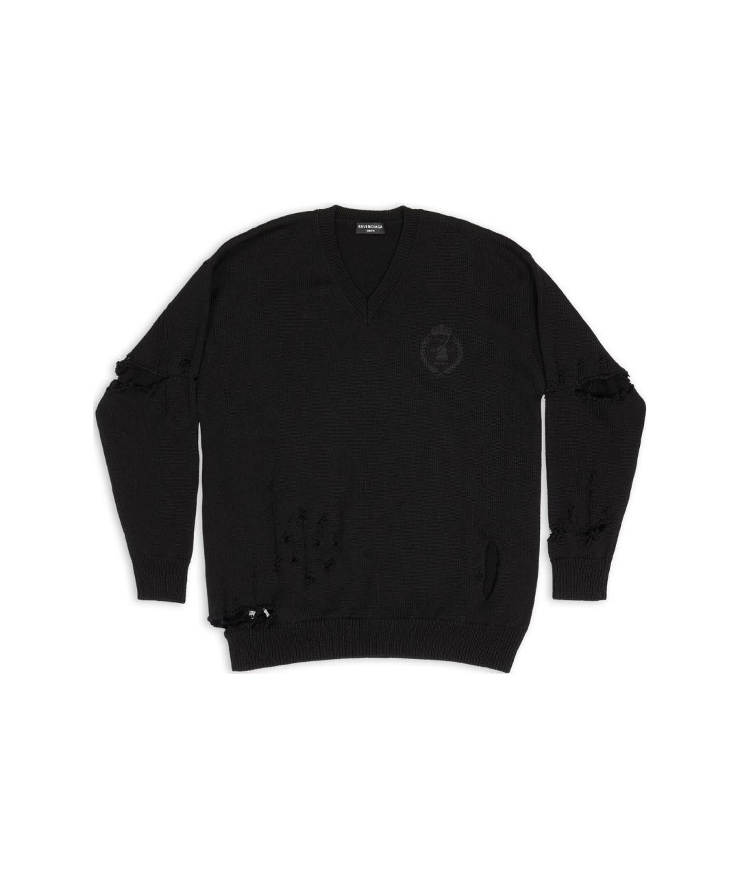 BALENCIAGA Черный джемпер / свитер, фото 1