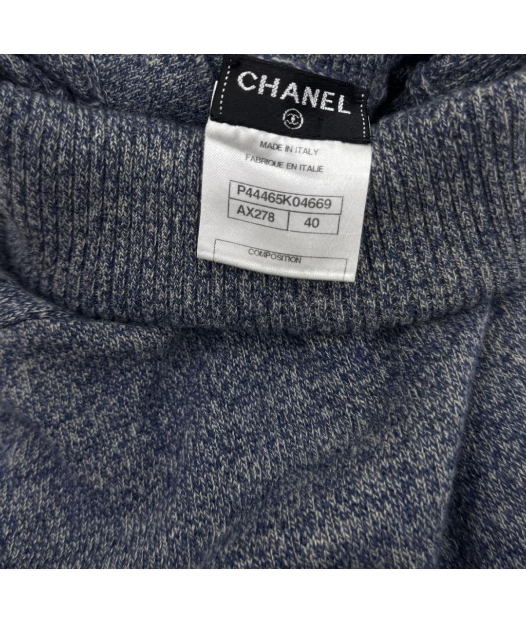 CHANEL Серая кашемировая водолазка, фото 4