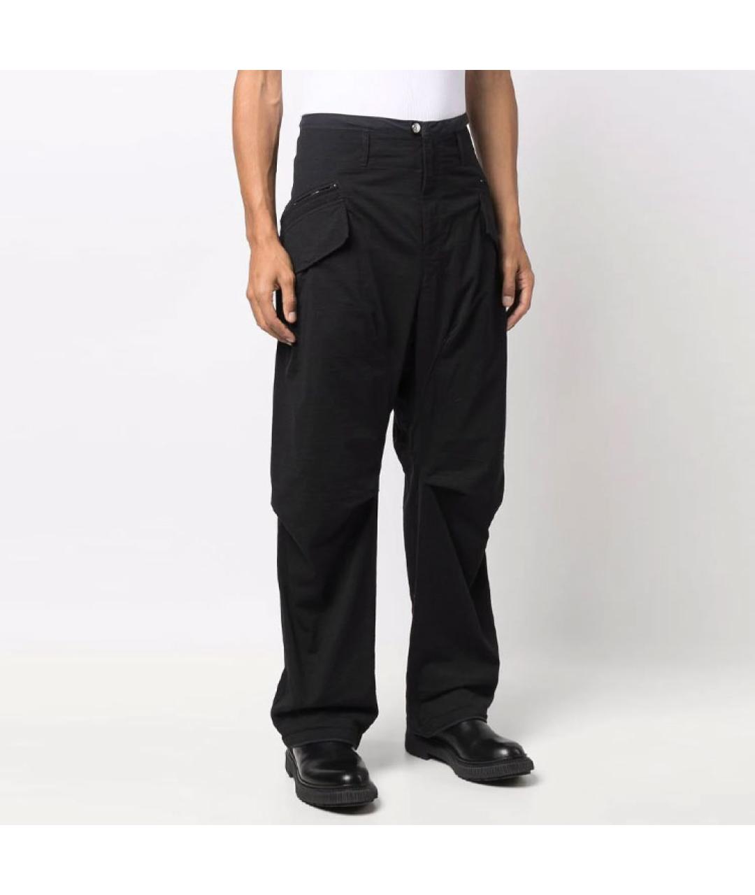 STONE ISLAND Черные брюки чинос, фото 4