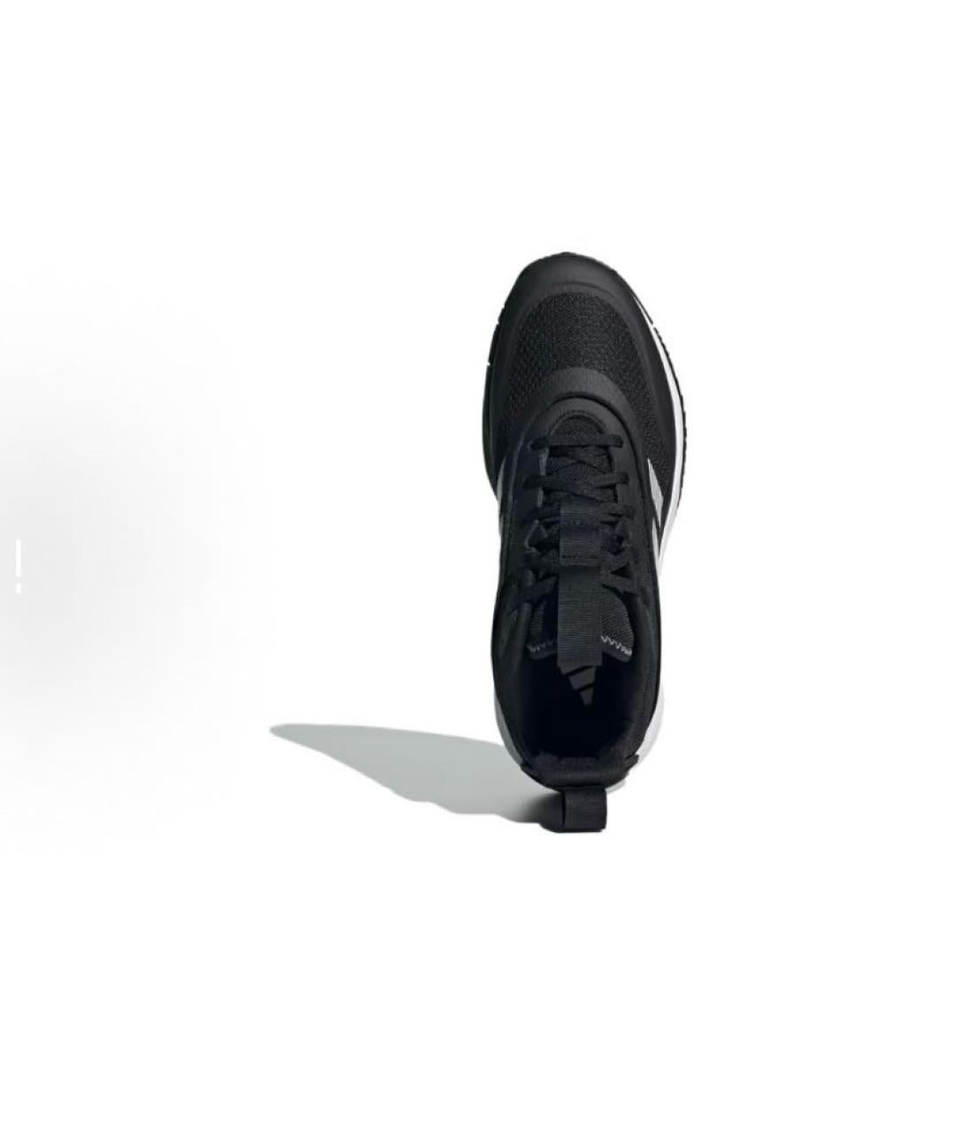 ADIDAS Черные текстильные высокие кроссовки / кеды, фото 4