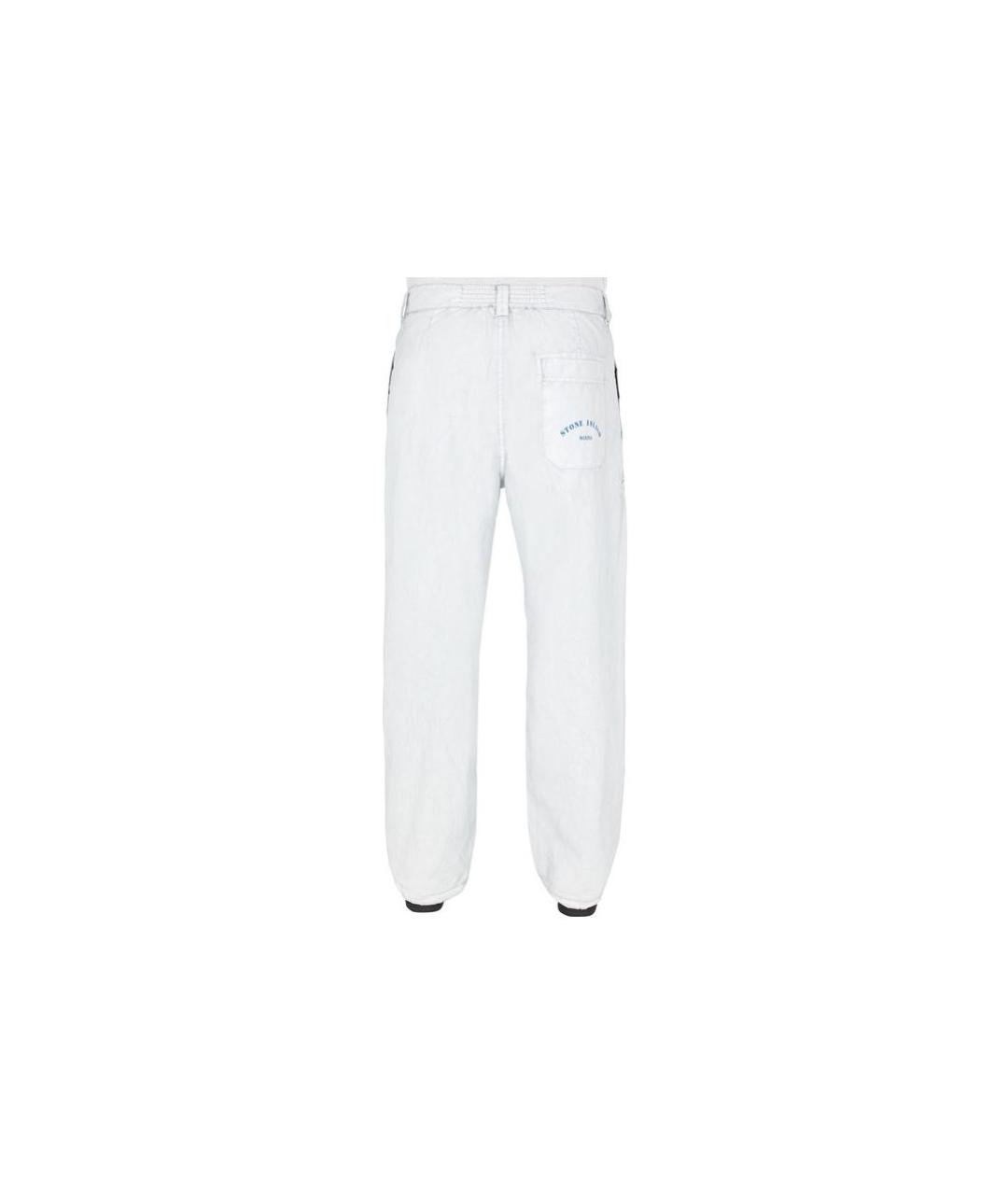 STONE ISLAND Голубые повседневные брюки, фото 2