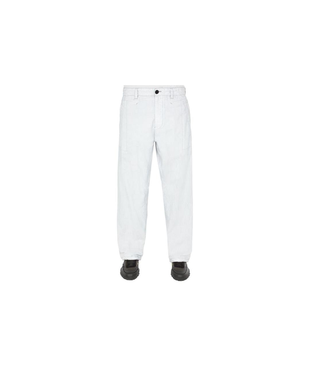 STONE ISLAND Голубые повседневные брюки, фото 3