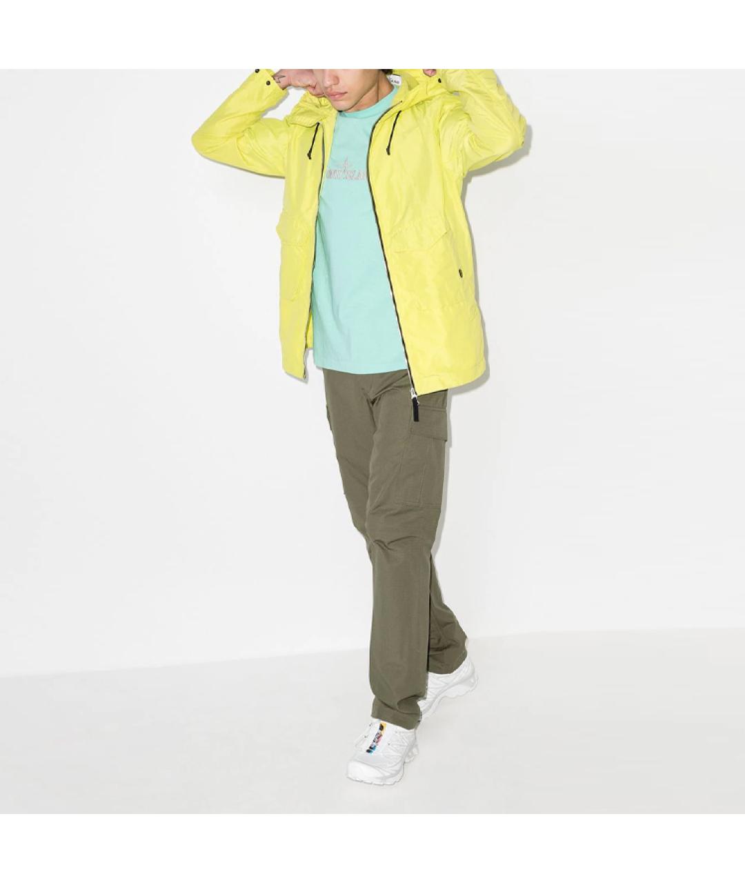 STONE ISLAND Желтая спортивная куртка, фото 4