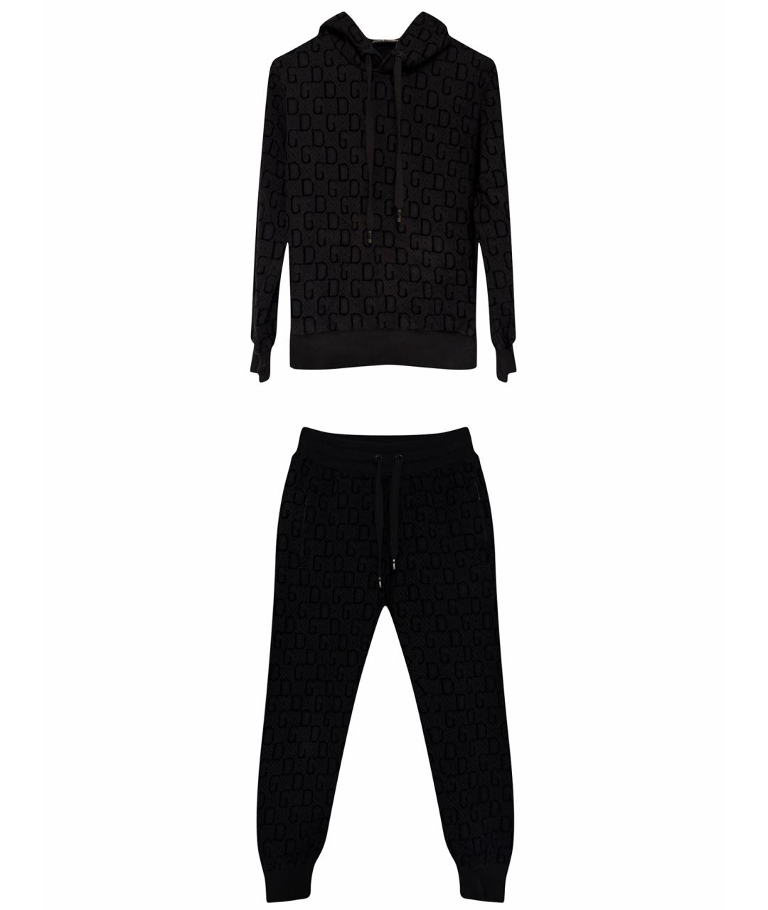 DOLCE&GABBANA Черный хлопковый спортивные костюмы, фото 1