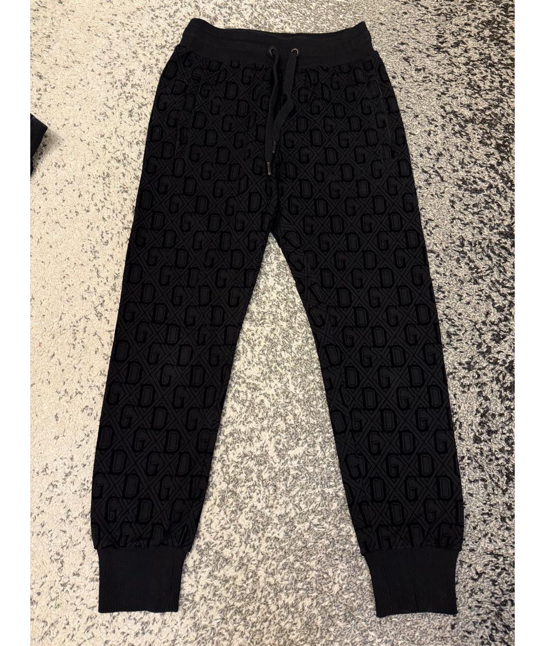 DOLCE&GABBANA Черный хлопковый спортивные костюмы, фото 7