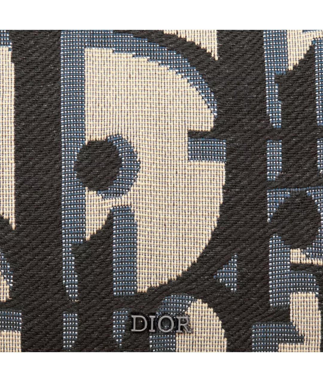 CHRISTIAN DIOR Бежевая тканевая барсетка, фото 5