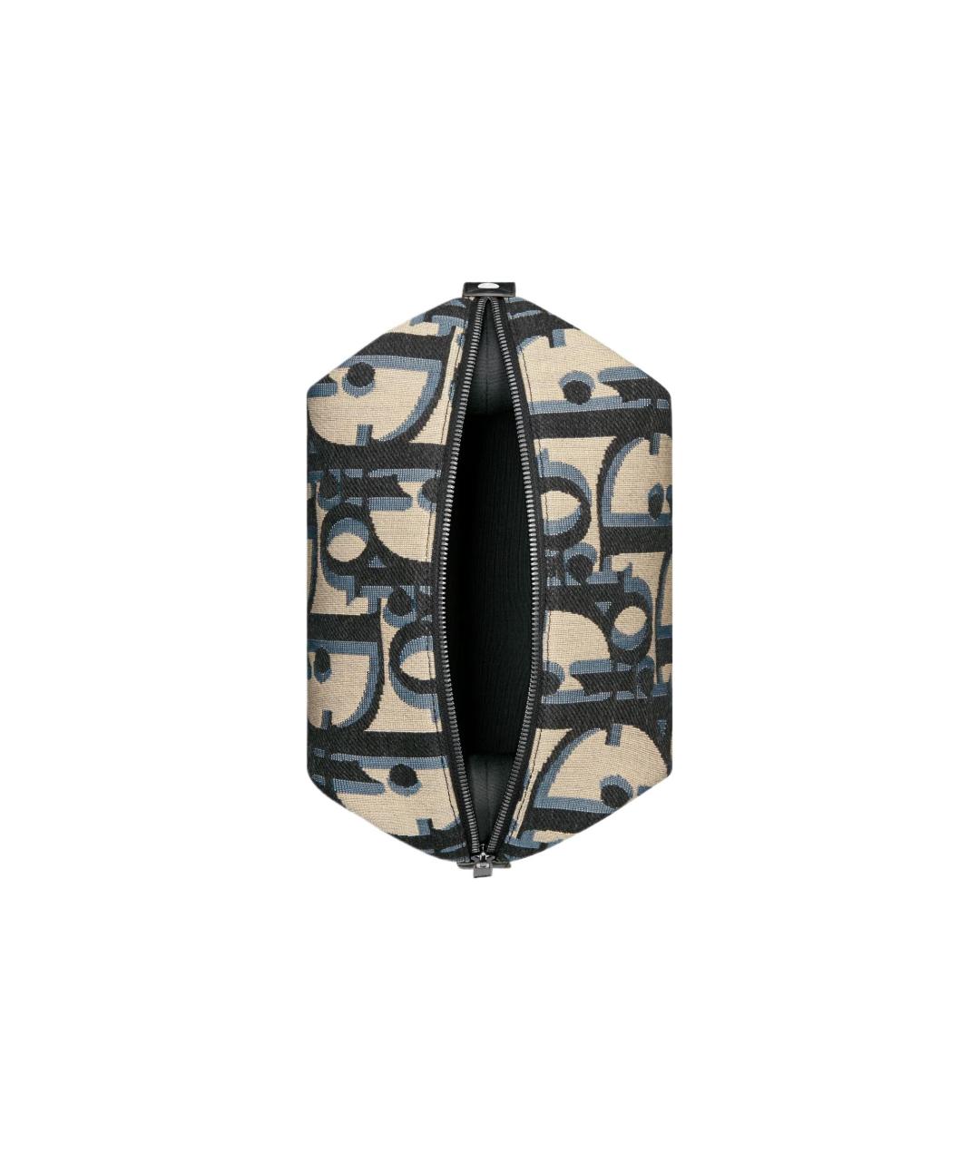 CHRISTIAN DIOR Бежевая тканевая барсетка, фото 3