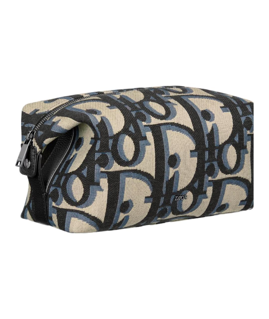 CHRISTIAN DIOR Бежевая тканевая барсетка, фото 2