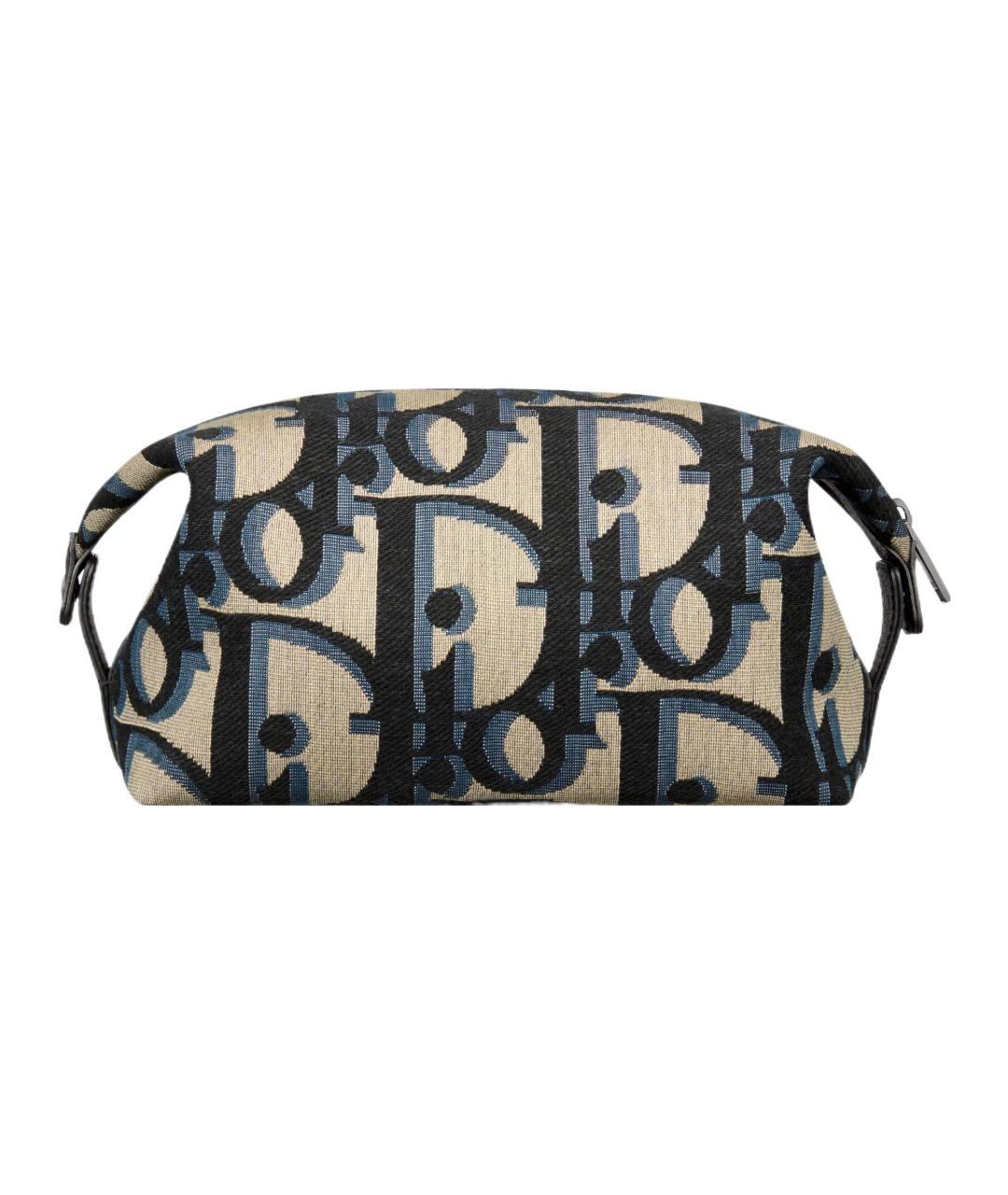 CHRISTIAN DIOR Бежевая тканевая барсетка, фото 4