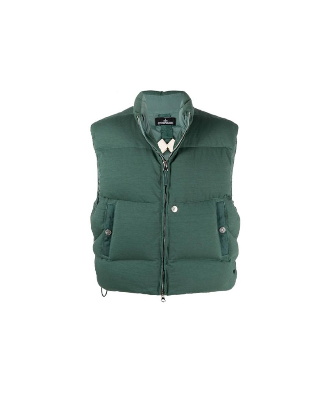 STONE ISLAND Зеленый жилет, фото 5