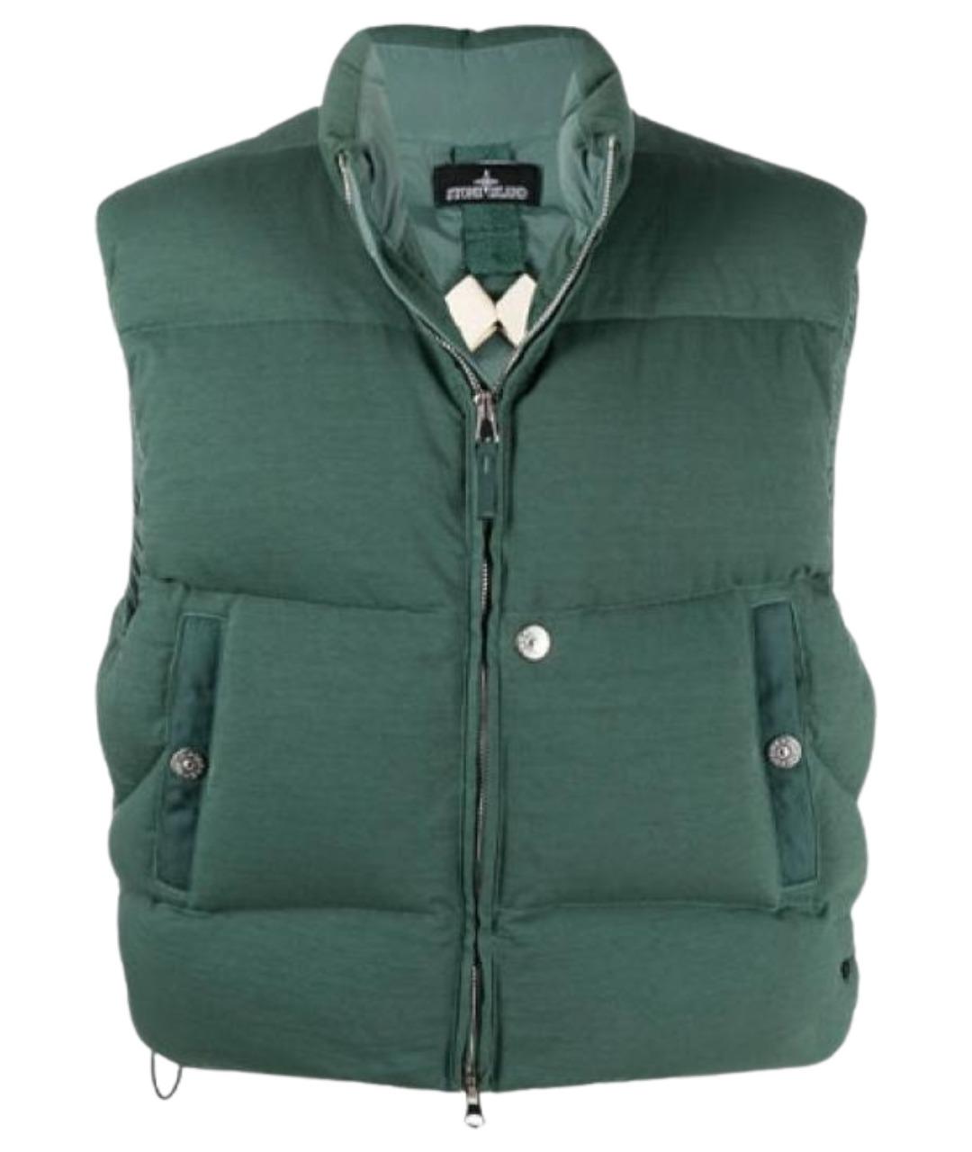 STONE ISLAND Зеленый жилет, фото 1