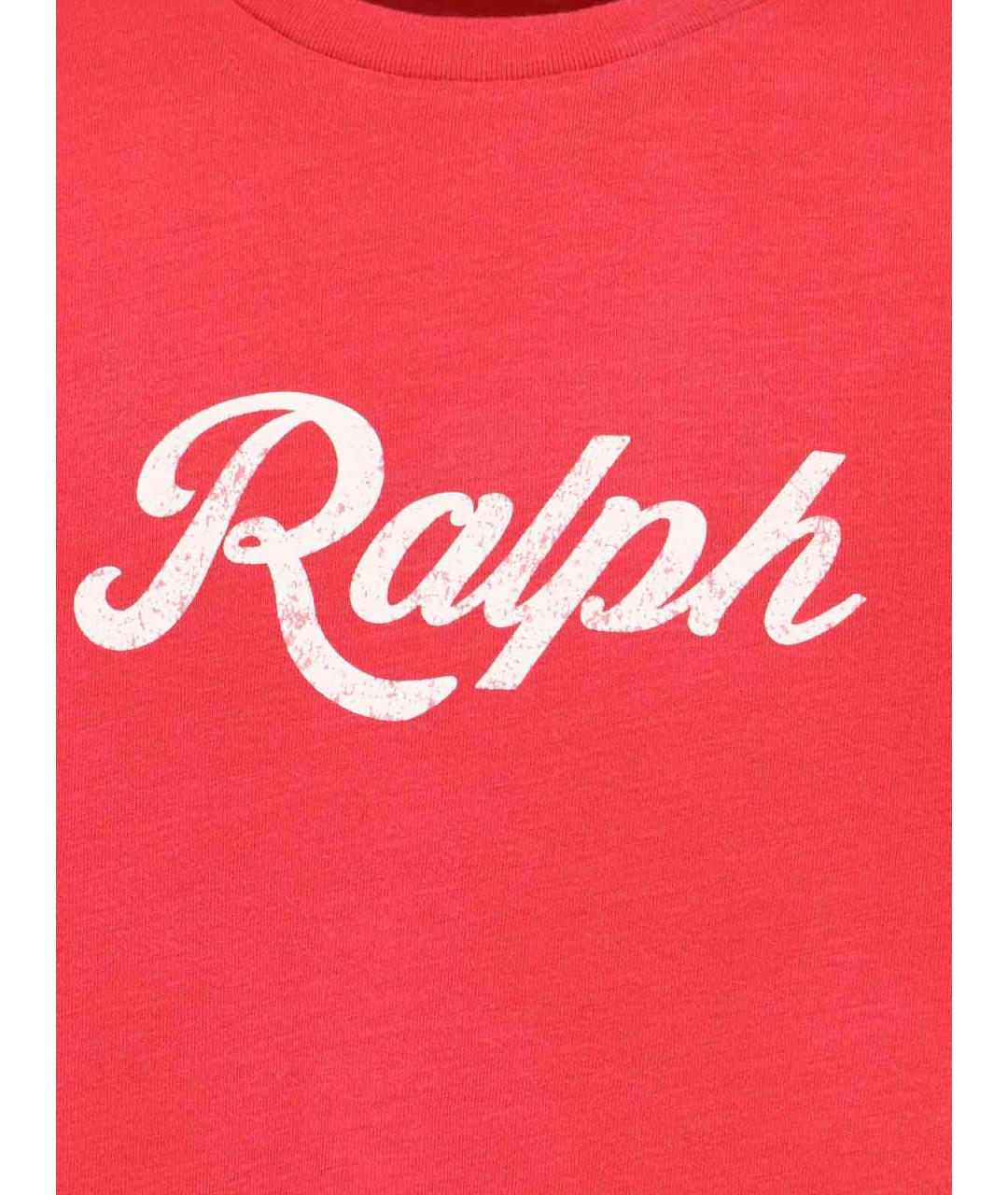 POLO RALPH LAUREN Красная хлопковая футболка, фото 3