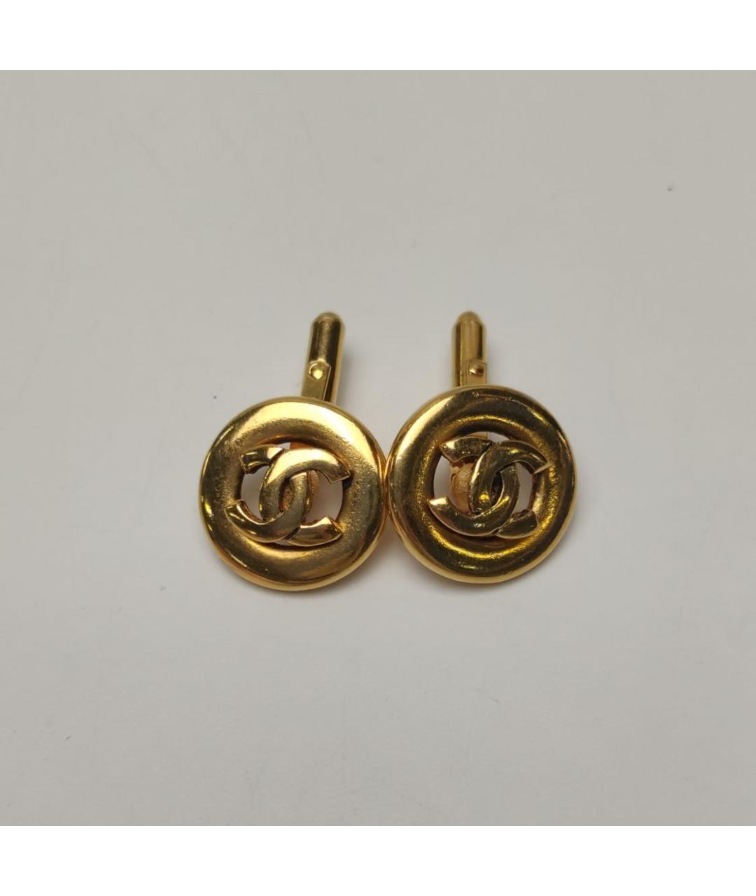 CHANEL Золотые клипсы, фото 3