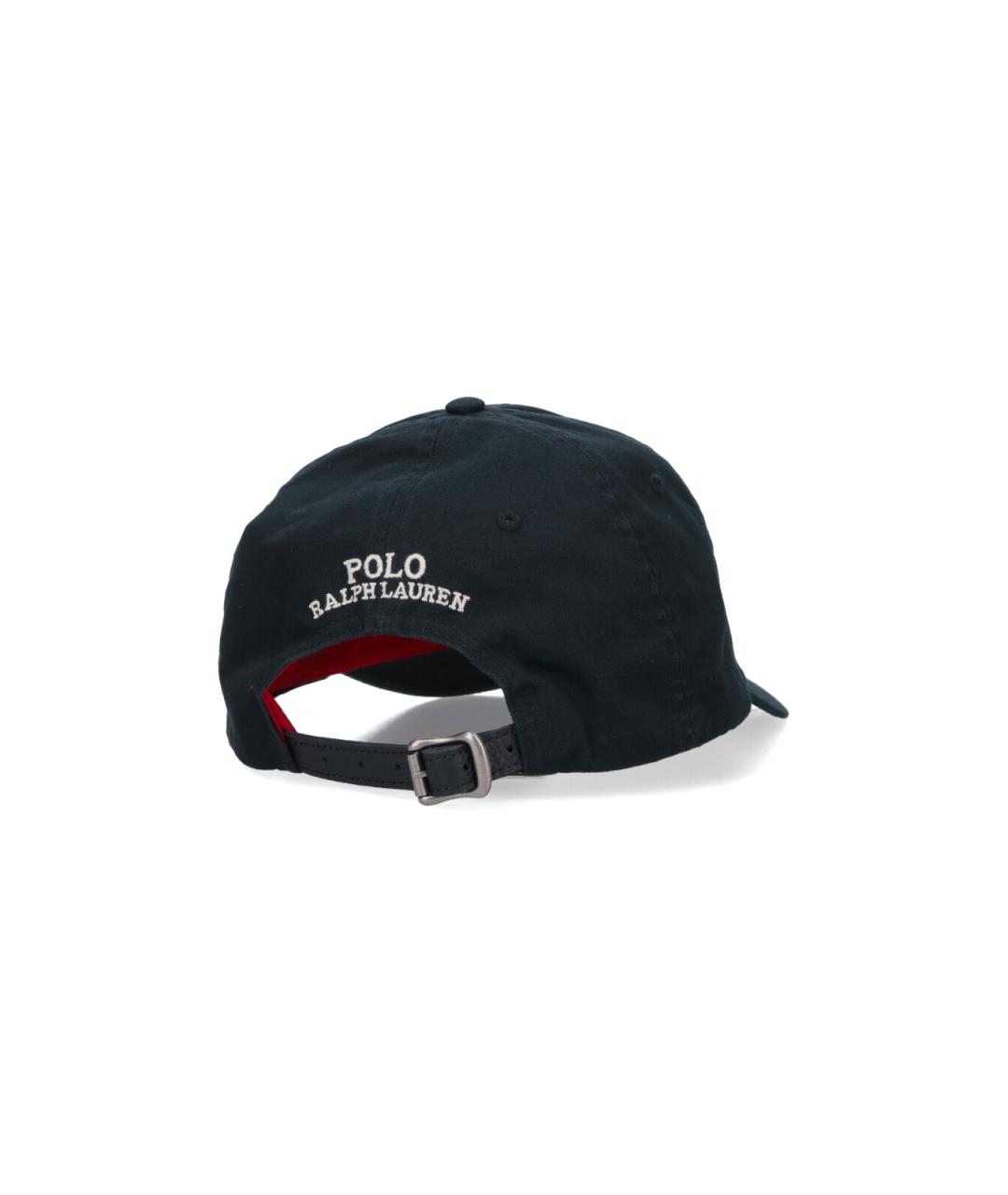 POLO RALPH LAUREN Черная хлопковая кепка/бейсболка, фото 2