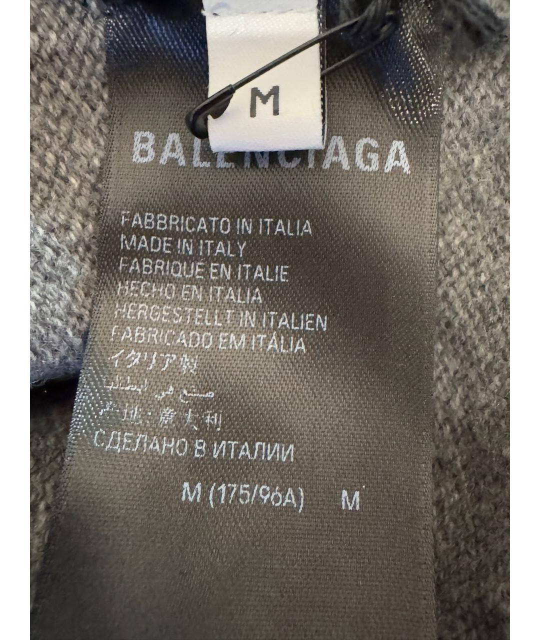 BALENCIAGA Серый кашемировый джемпер / свитер, фото 7