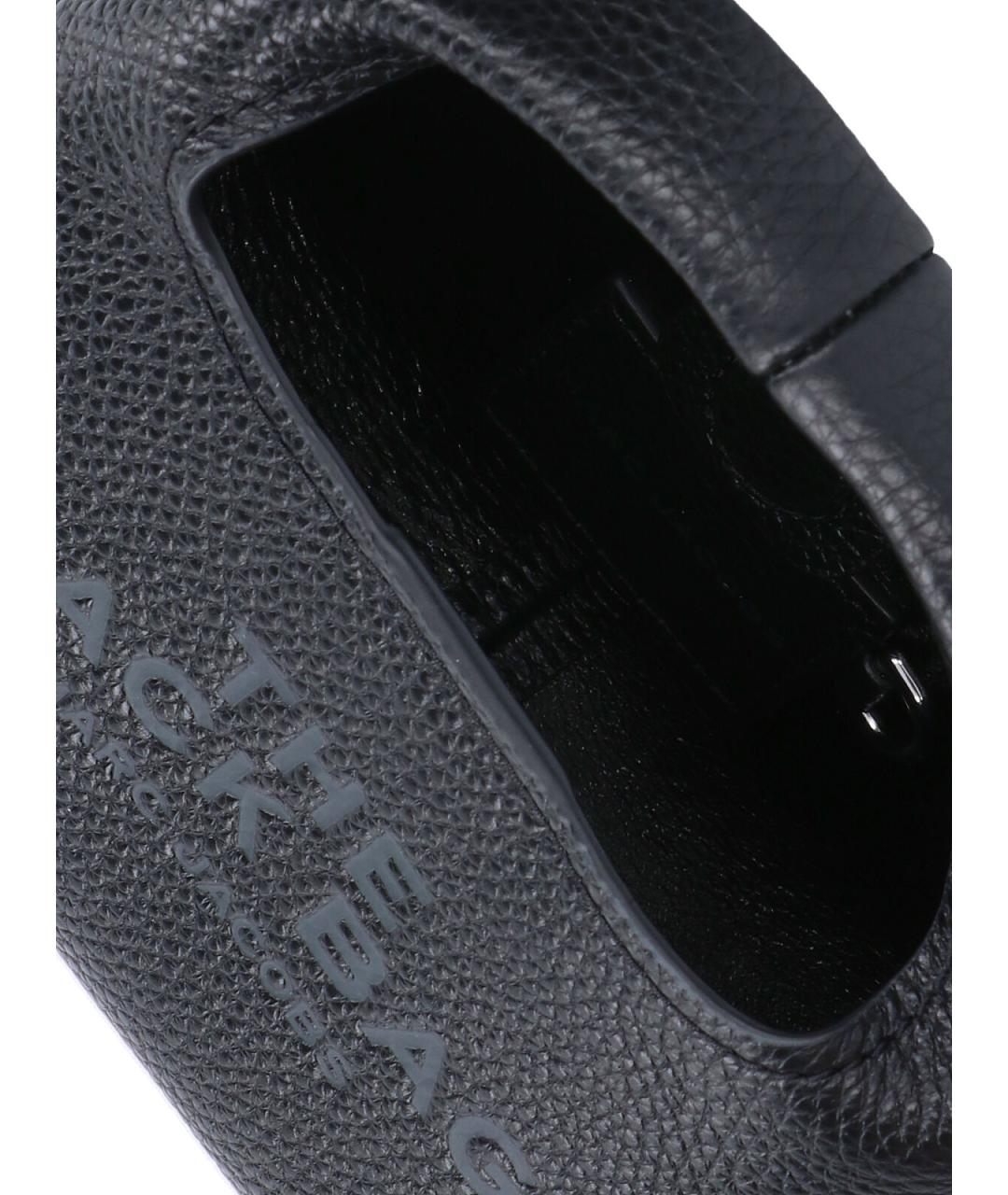 MARC JACOBS Черная кожаная сумка с короткими ручками, фото 4